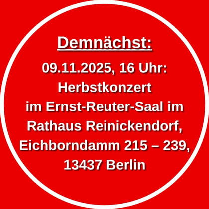 Herbstkonzert am 09.11.2025